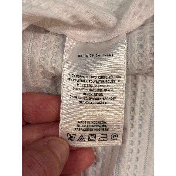 Anthropologie sleeveless white stretchy top women’s size small - Picture 4 of 8